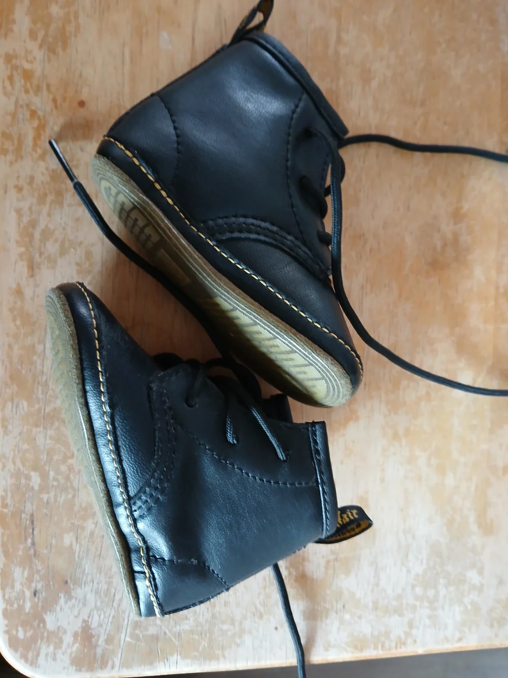 Dr. Martens Black Kids Lace-Up Ankle Boots